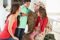 Photograph of a military family